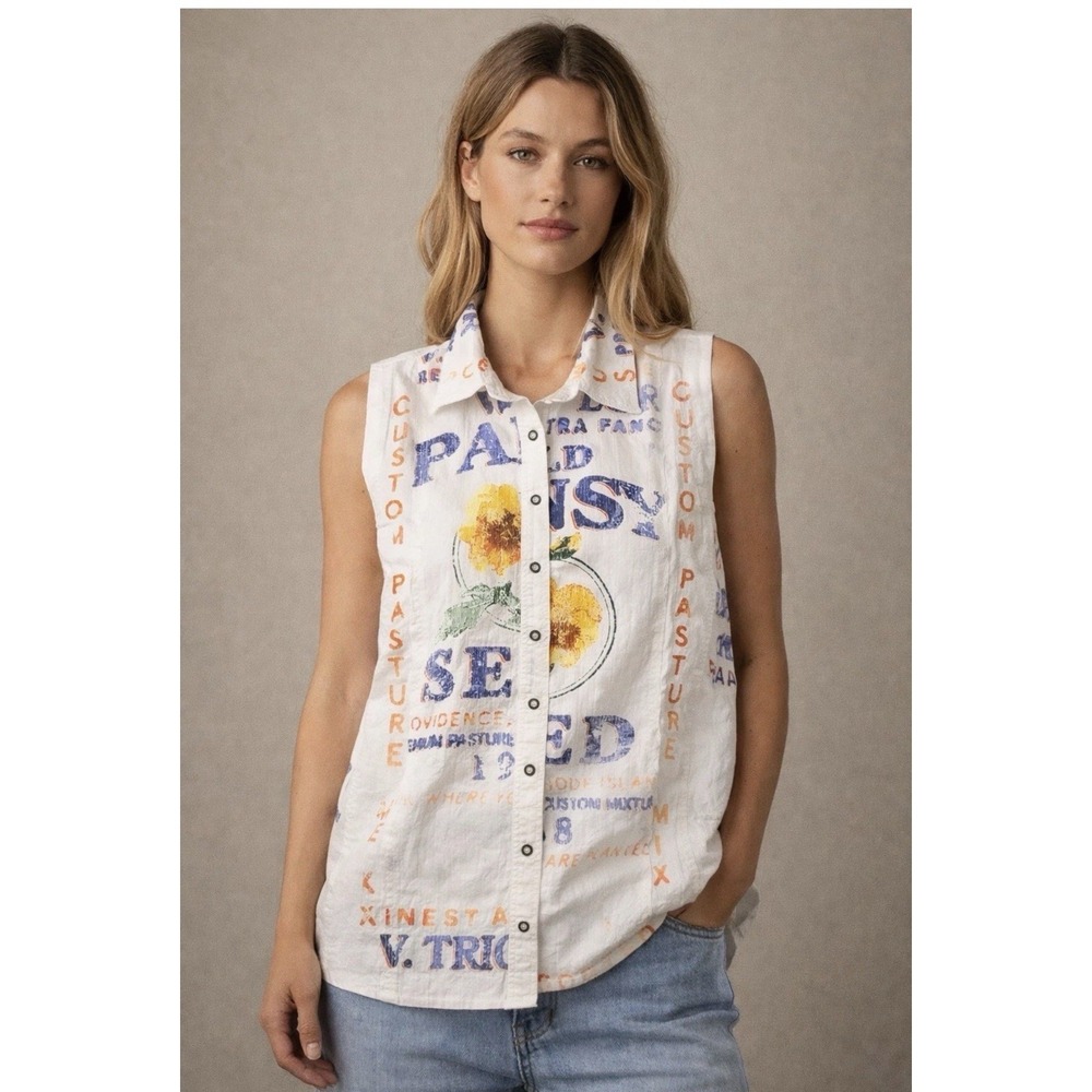 Free People We The Free Moonflower Top Oversized  XS‎